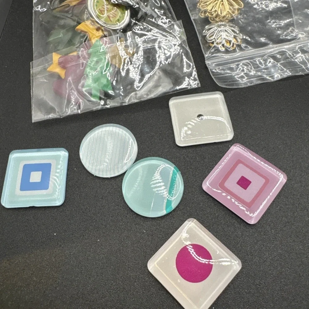 Bundle Of Scrapbooking / Crafting Supplies - ‎ Charms Beads Stickers